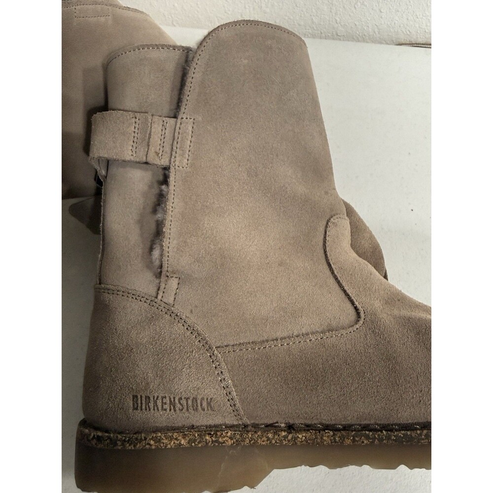 Birkenstock Uppsala Shearling Boots Women's Size 40EU or 9US Gray Taupe Leather - Picture 12 of 14